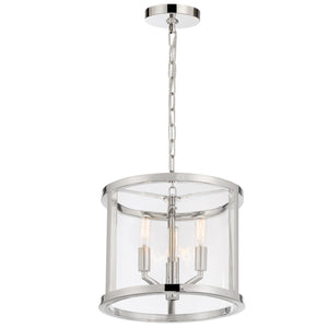 Libby Langdon for Crystorama Devon 3 Light Polished Nickel Mini Chandelier DEV-B8003-PN