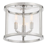 Libby Langdon for Crystorama Devon 3 Light Polished Nickel Semi Flush Mount DEV-B8003-PN_CEILING