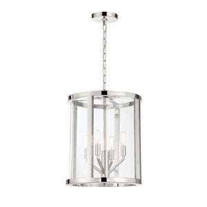 Libby Langdon for Crystorama Devon 4 Light Polished Nickel Mini Chandelier DEV-B8004-PN