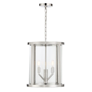 Libby Langdon for Crystorama Devon 4 Light Polished Nickel Mini Chandelier DEV-B8004-PN