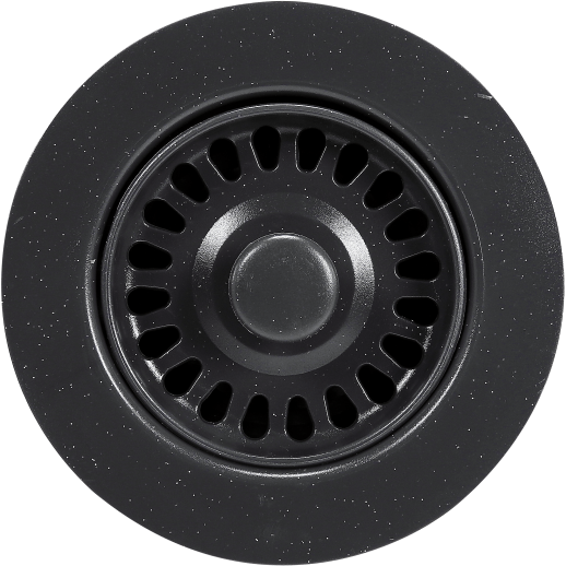 Hamat - DIS-2002 GBL - 3 1/2"  Speckled Granite Black Disposal Flange/Strainer
