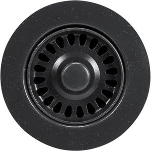 Hamat - DIS-2002 GBL - 3 1/2"  Speckled Granite Black Disposal Flange/Strainer