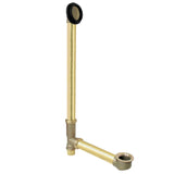 DLL18 18-Inch Tube for Tub Overflow Drain With Gasket, Rough