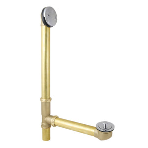 Made To Match DLL3161 21-Inch Brass Lift and Turn Tub Waste and Overflow, Polished Chrome