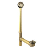 Made To Match DLL3163 21-Inch Brass Lift and Turn Tub Waste and Overflow, Antique Brass