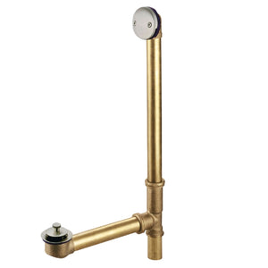 Made To Match DLL3188 23-Inch Brass Lift and Turn Tub Waste and Overflow, Brushed Nickel