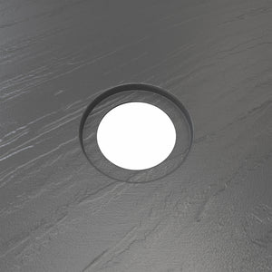 DreamLine SlimLine 32 in. D x 60 in. W x 2 3/4 in.  Center Drain Single Threshold Shower Base in Slate Gray