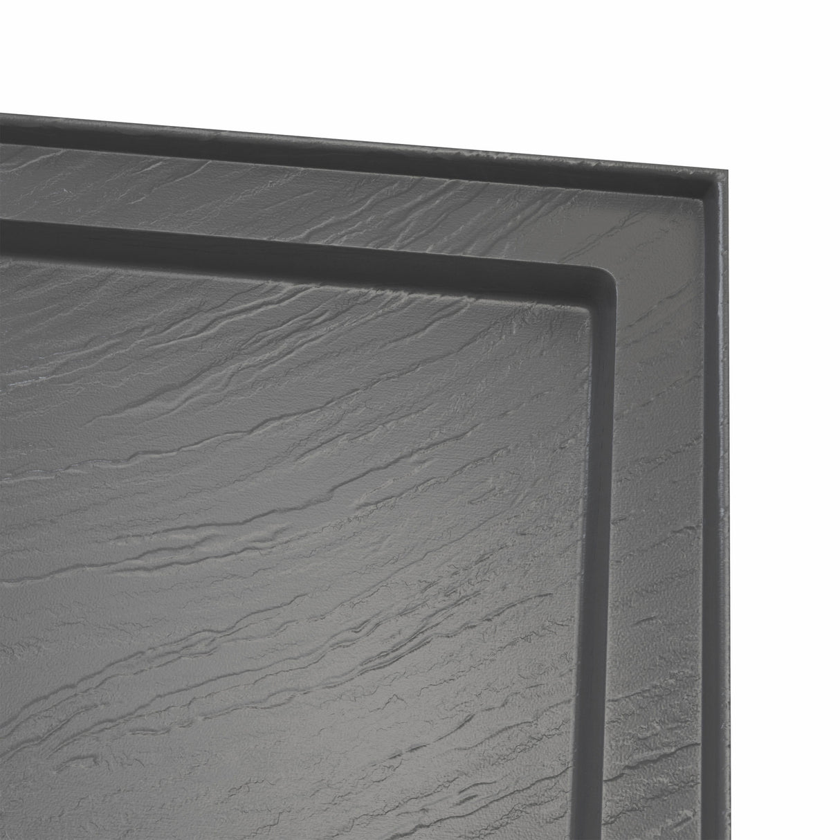 DreamLine SlimLine 34 in. D x 60 in. W x 2 3/4 in.  Left Drain Single Threshold Shower Base in Slate Gray