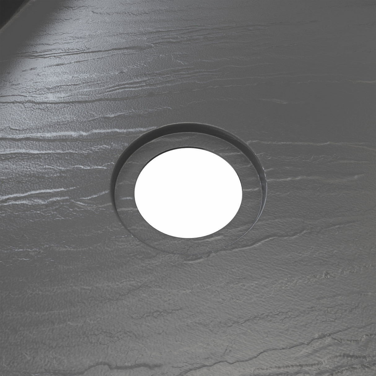 DreamLine SlimLine 34 in. D x 60 in. W x 2 3/4 in.  Left Drain Single Threshold Shower Base in Slate Gray
