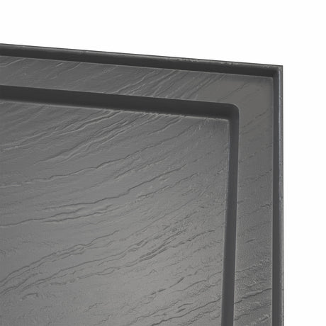 DreamLine SlimLine 32 in. D x 60 in. W x 2 3/4 in.  Right Drain Single Threshold Shower Base in Slate Gray