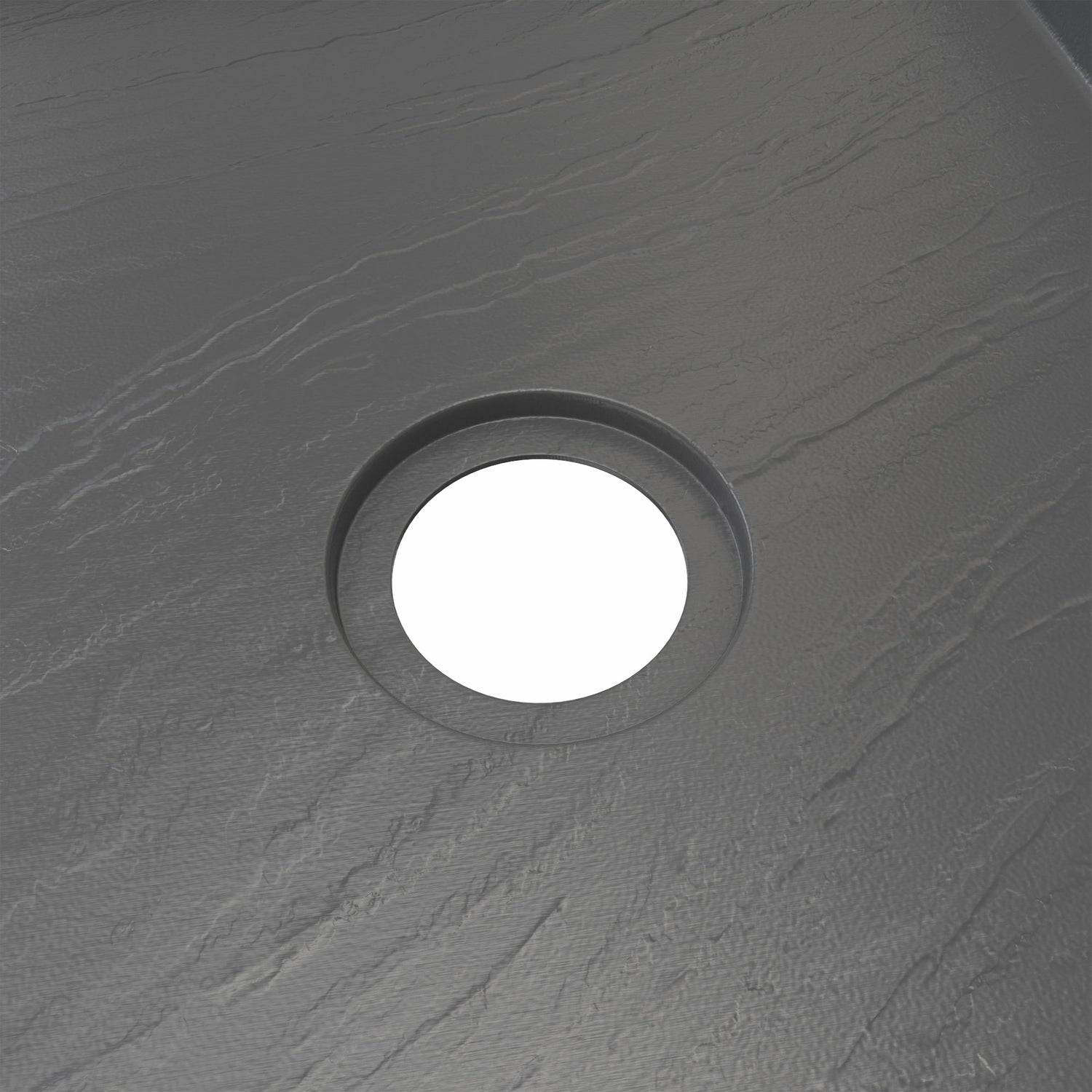 DreamLine SlimLine 32 in. D x 60 in. W x 2 3/4 in.  Right Drain Single Threshold Shower Base in Slate Gray