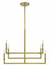 Dante 6 Light Aged Brass Chandelier DNT-6036-AG