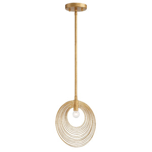 Doral 1 Light Renaissance Gold Mini Pendant DOR-B7700-RG
