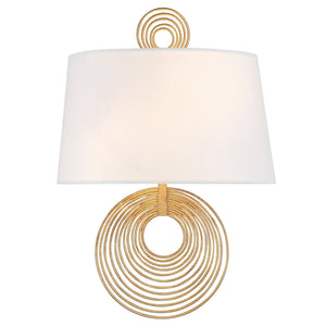 Doral 2 Light Renaissance Gold Sconce DOR-B7702-RG