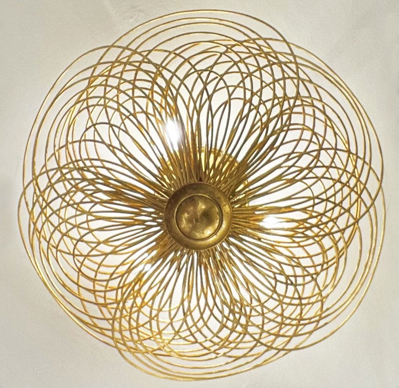 Doral 3 Light Matte White Semi Flush Mount DOR-B7703-MT