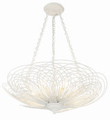 Doral 6 Light Matte White Chandelier DOR-B7706-MT