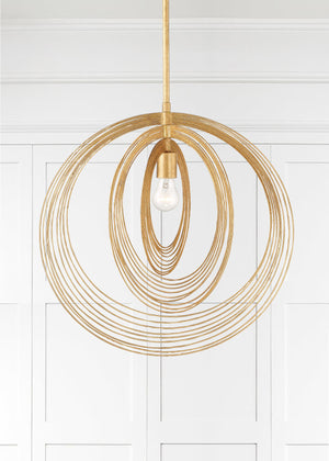 Doral 1 Light Renaissance Gold Chandelier DOR-B7711-RG