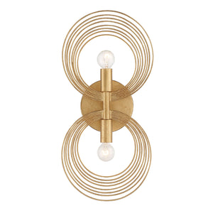 Doral 2 Light Renaissance Gold Sconce DOR-B7722-RG