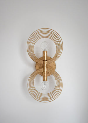 Doral 2 Light Renaissance Gold Sconce DOR-B7722-RG