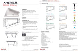 Americh DV6752TLA2-WH Dover 6752 Left Hand - Tub Only / Airbath 2 - White