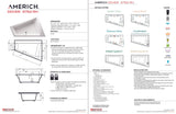 Americh DV6752TRA2-WH Dover 6752 Right Hand - Tub Only / Airbath 2 - White