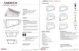 Americh DV7248TLA2-WH Dover 7248 Left Hand - Tub Only / Airbath 2 - White