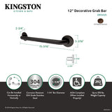 Americana Thrive In Place DR114125 12-Inch X 1-1/4 Inch O.D Grab Bar, Oil Rubbed Bronze