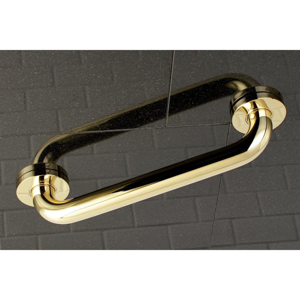 Meridian Thrive In Place DR514122 12-Inch x 1-1/4 Inch O.D Grab Bar, Polished Brass