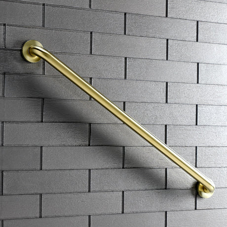 Meridian Thrive In Place DR514327 32-Inch x 1-1/4 Inch O.D Grab Bar, Brushed Brass