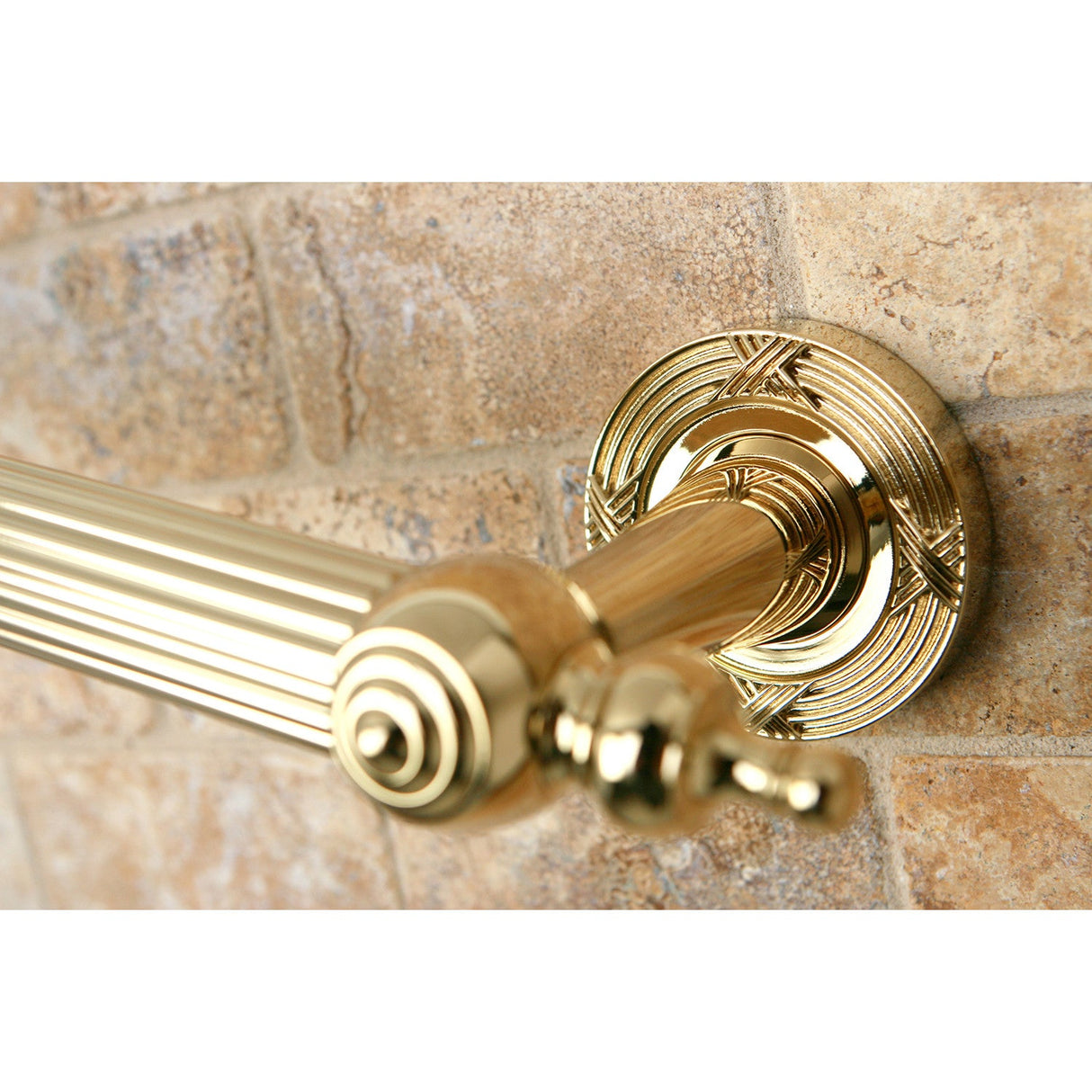 Templeton DR710122 12-Inch X 1-Inch O.D Grab Bar, Polished Brass