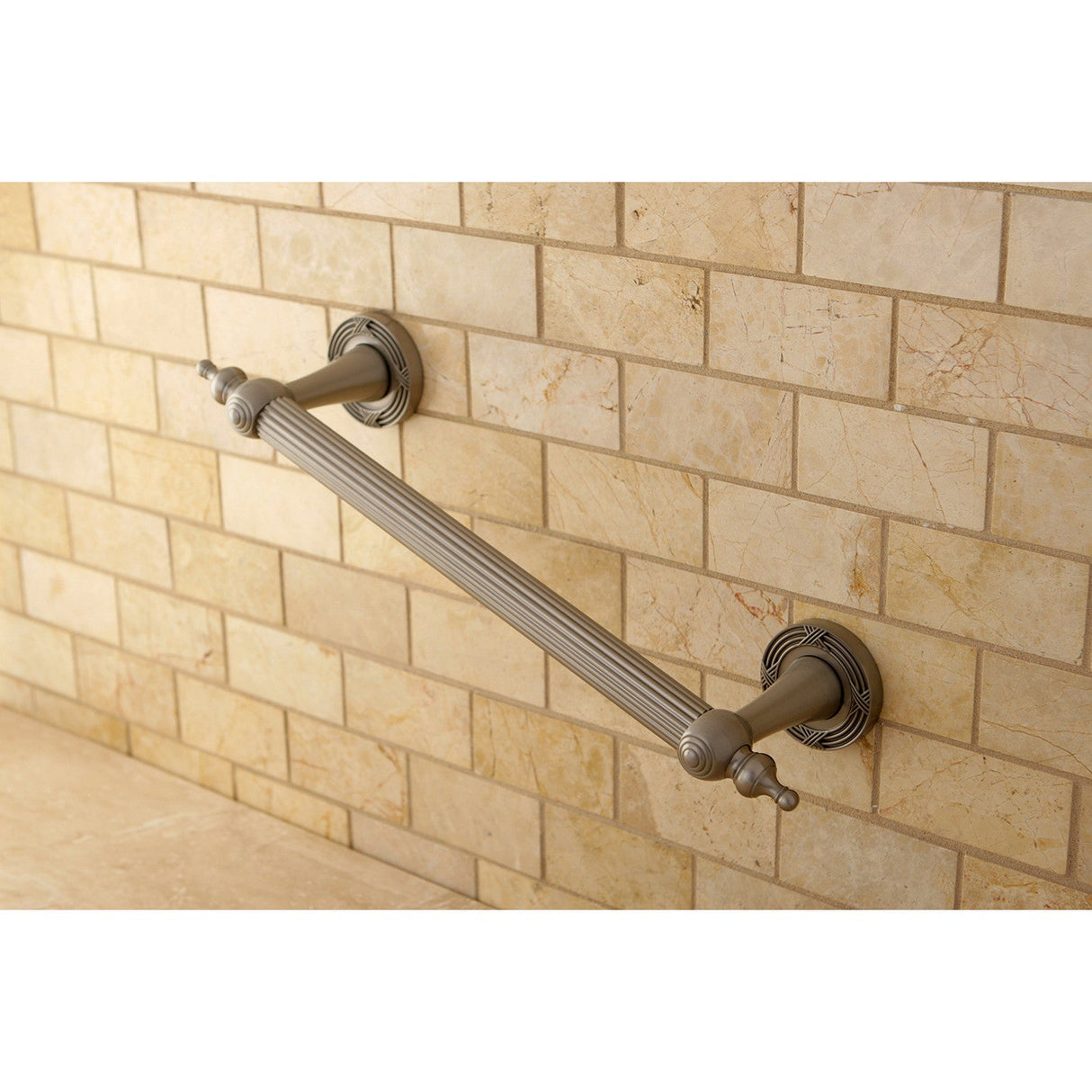 Templeton DR710128 12-Inch X 1-Inch O.D Grab Bar, Brushed Nickel