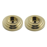 Milano DRF214122 1-1/4 Inch O.D Grab Bar Flange, Polished Brass