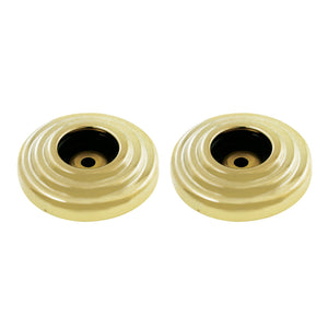 Restoration DRF314122 1-1/4 Inch O.D Grab Bar Flange, Polished Brass