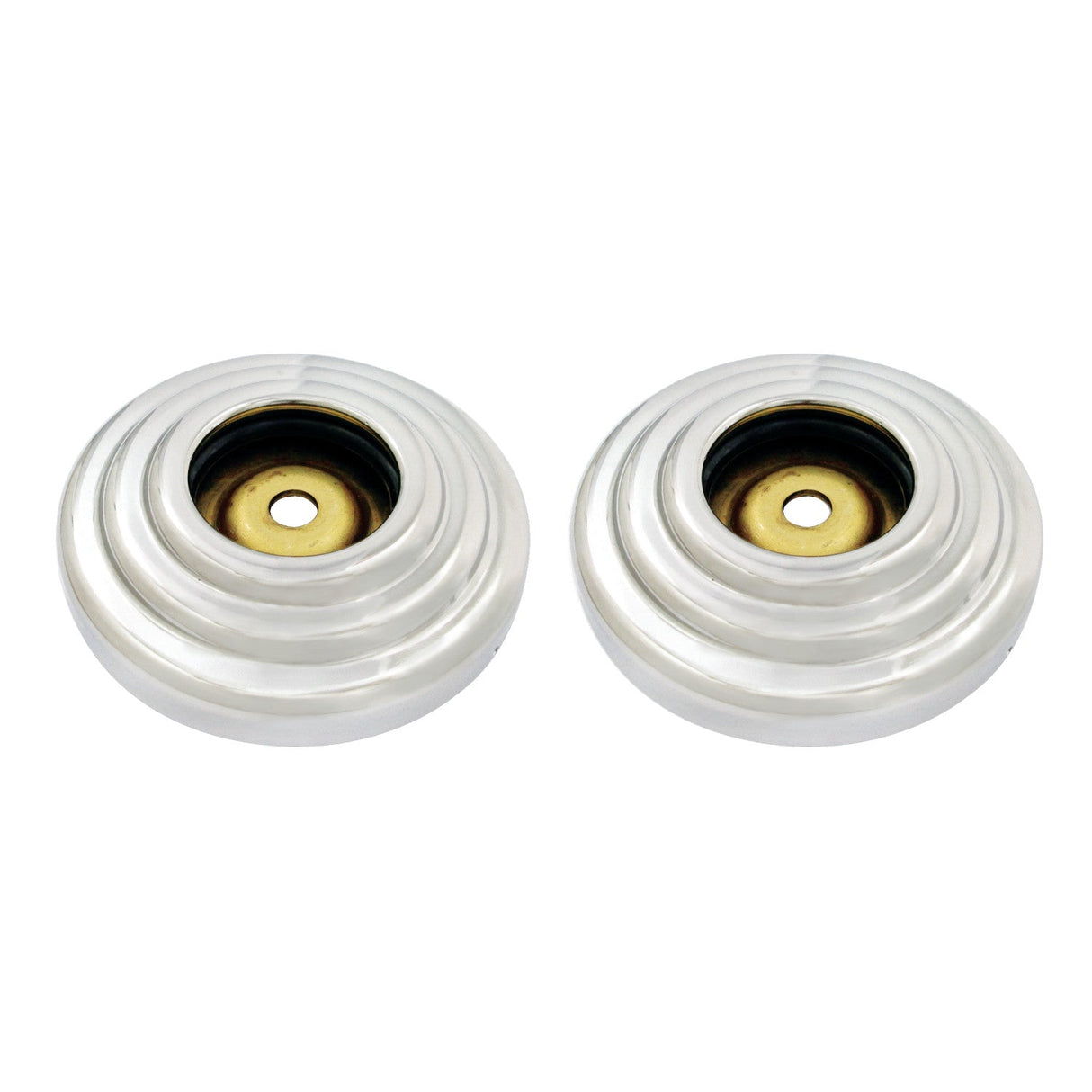 Restoration DRF314126 1-1/4 Inch O.D Grab Bar Flange, Polished Nickel