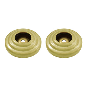 Restoration DRF314127 1-1/4 Inch O.D Grab Bar Flange, Brushed Brass