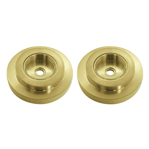 Manhattan DRF414127 1-1/4 Inch O.D Grab Bar Flange, Brushed Brass