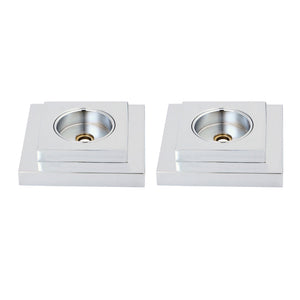 Claremont DRF614121 1-1/4 Inch O.D Grab Bar Flange (1 Pair), Polished Chrome