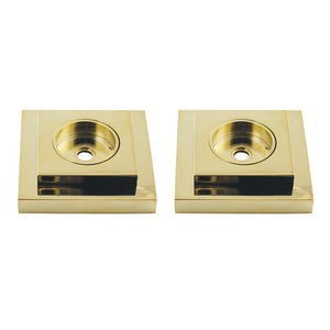 Claremont DRF614122 1-1/4 Inch O.D Grab Bar Flange (1 Pair), Polished Brass