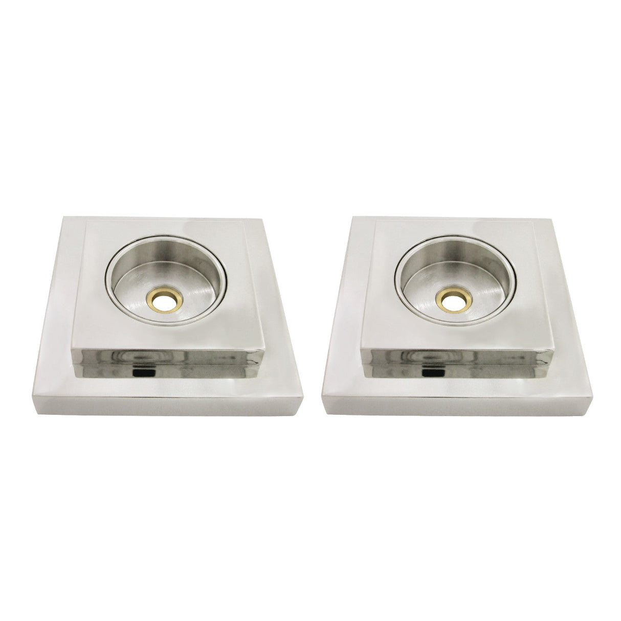Claremont DRF614126 1-1/4 Inch O.D Grab Bar Flange (1 Pair), Polished Nickel