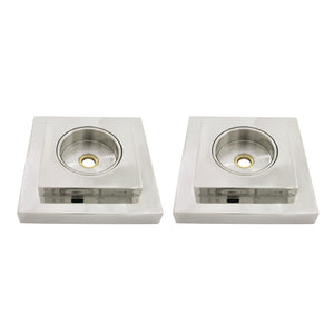 Claremont DRF614126 1-1/4 Inch O.D Grab Bar Flange (1 Pair), Polished Nickel