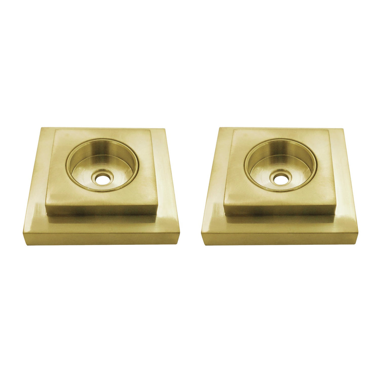 Claremont DRF614127 1-1/4 Inch O.D Grab Bar Flange (1 Pair), Brushed Brass