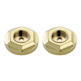 Metropolitan DRF714122 1-1/4 Inch O.D Grab Bar Flange (1 Pair), Polished Brass