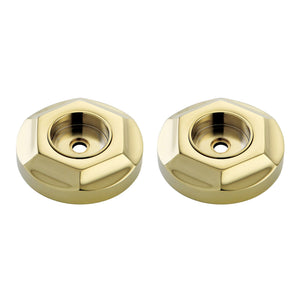 Metropolitan DRF714122 1-1/4 Inch O.D Grab Bar Flange (1 Pair), Polished Brass