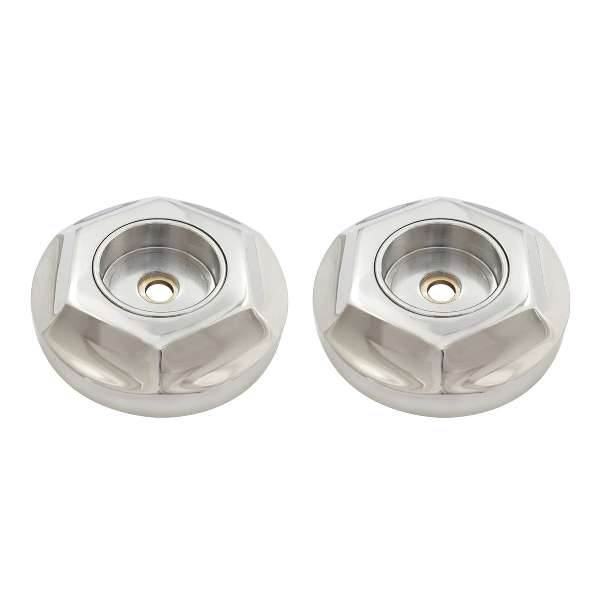 Metropolitan DRF714126 1-1/4 Inch O.D Grab Bar Flange (1 Pair), Polished Nickel