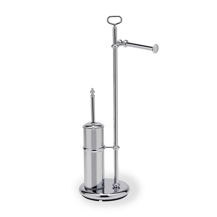 Free Standing Classic-Style 2-Function Bathroom Butler in Chrome