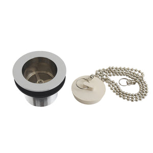 Made To Match DSP15CP 1-1/2-Inch Chain and Stopper Tub Drain with 1-1/2-Inch Body Thread, Polished Chrome