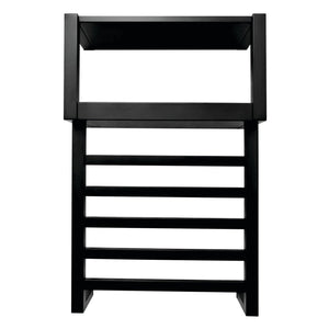 Markus DTC271750 Stainless Steel Wall Mount Towel Rack with Shelf, Matte Black