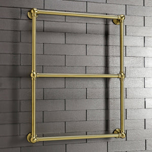 Maximilien DTC322419BB 24-Inch Wall Mount 3-Bar Towel Rack, Brushed Brass