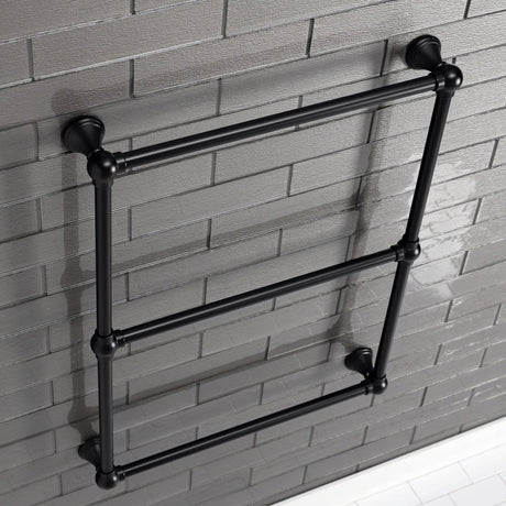 Maximilien DTC322419MB 24-Inch Wall Mount 3-Bar Towel Rack, Matte Black