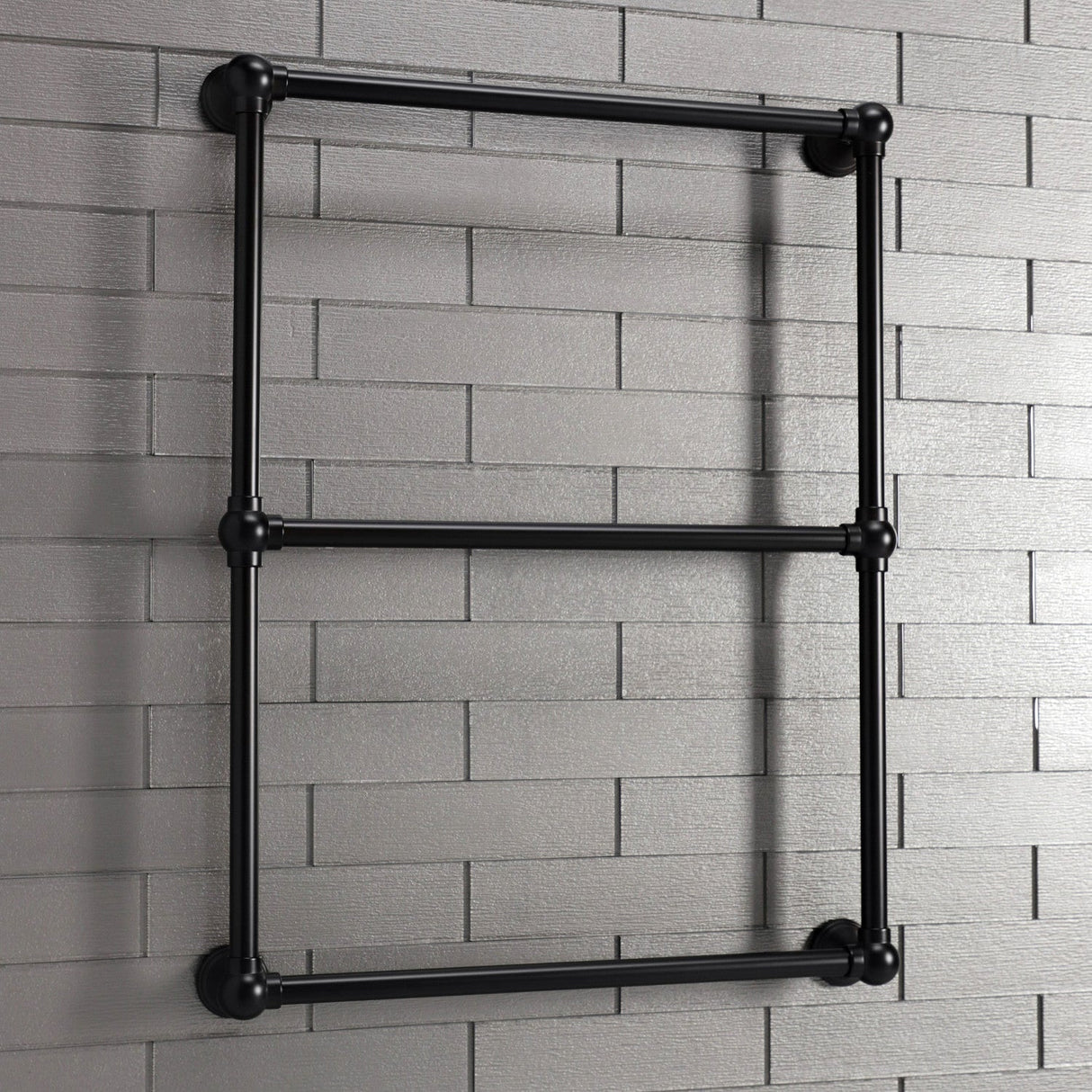 Maximilien DTC322419MB 24-Inch Wall Mount 3-Bar Towel Rack, Matte Black